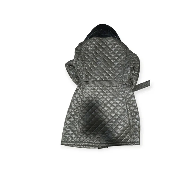 Lauren Ralph Lauren Quilted Puffer Coat In Hunter Green - Picture 5 of 7